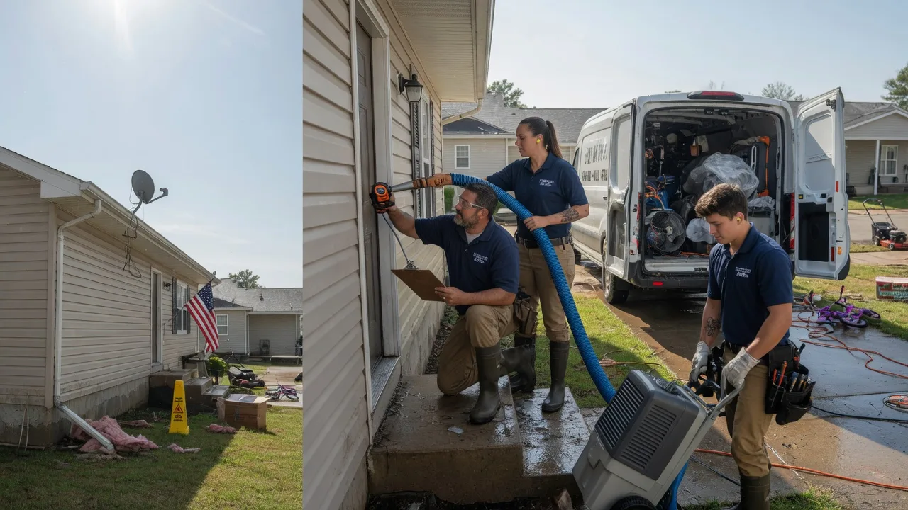 Ceiling Water Damage Restoration in West Brooklyn, IL near me